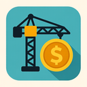 icon_construction_coin_flat_design icon preview