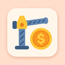 icon_construction_coin_flat_pastel icon preview