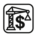 icon_construction_dollar_sign_monochrome icon preview