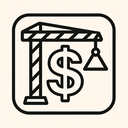 icon_construction_dollar_sign_outline icon preview