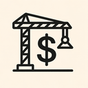 icon_construction_dollar_sign_thin icon preview