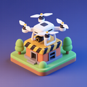 icon_construction_drone_3d_isometric icon preview