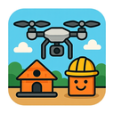 icon_construction_drone_cartoon icon preview