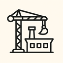 icon_construction_factory_line_art icon preview