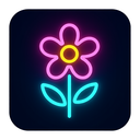 icon_construction_flower_neon icon preview