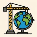icon_construction_globe_iconic icon preview
