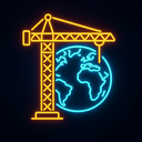icon_construction_globe_neon icon preview