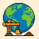 icon_construction_globe_pixel_art icon preview