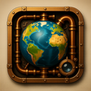 icon_construction_globe_steampunk icon preview