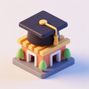 icon_construction_graduation_cap_3d_isometric icon preview