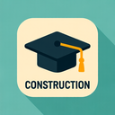 icon_construction_graduation_cap_flat_design icon preview