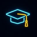 icon_construction_graduation_cap_neon icon preview
