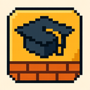 icon_construction_graduation_cap_pixel_art icon preview