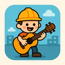 icon_construction_guitar_cartoon icon preview