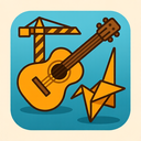 icon_construction_guitar_origami icon preview
