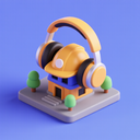 icon_construction_headphones_3d_isometric icon preview
