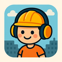 icon_construction_headphones_cartoon icon preview