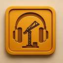 icon_construction_headphones_embossed icon preview