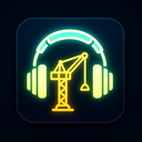 icon_construction_headphones_glow_effect icon preview