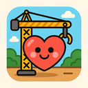 icon_construction_heart_cartoon icon preview