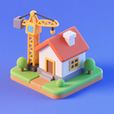 icon_construction_house_3d_isometric icon preview