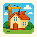 icon_construction_house_cartoon icon preview
