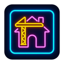icon_construction_house_neon icon preview
