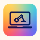 icon_construction_laptop_gradient icon preview