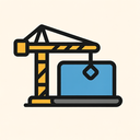 icon_construction_laptop_modern icon preview