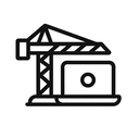 icon_construction_laptop_monochrome icon preview
