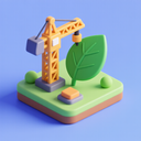 icon_construction_leaf_3d_isometric icon preview
