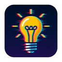 icon_construction_light_bulb_digital_glitch icon preview