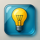 icon_construction_light_bulb_glassy icon preview