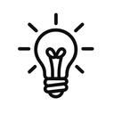 icon_construction_light_bulb_monochrome icon preview