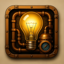 icon_construction_light_bulb_steampunk icon preview