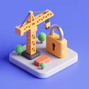 icon_construction_lock_3d_isometric icon preview