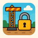 icon_construction_lock_cartoon icon preview