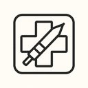 icon_construction_medical_cross_line_art icon preview