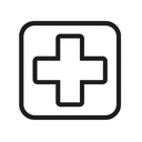 icon_construction_medical_cross_monochrome icon preview