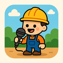 icon_construction_microphone_cartoon icon preview
