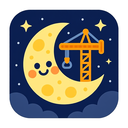 icon_construction_moon_cartoon icon preview