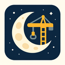 icon_construction_moon_flat_design icon preview