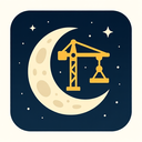 icon_construction_moon_thin icon preview