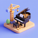 icon_construction_piano_3d_isometric icon preview