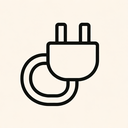 icon_construction_plug_minimal_outline icon preview