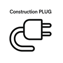 icon_construction_plug_monochrome icon preview
