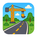icon_construction_road_cartoon icon preview