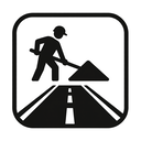 icon_construction_road_monochrome icon preview
