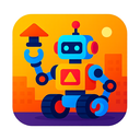 icon_construction_robot_vibrant_colors icon preview