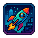 icon_construction_rocket_cyberpunk icon preview